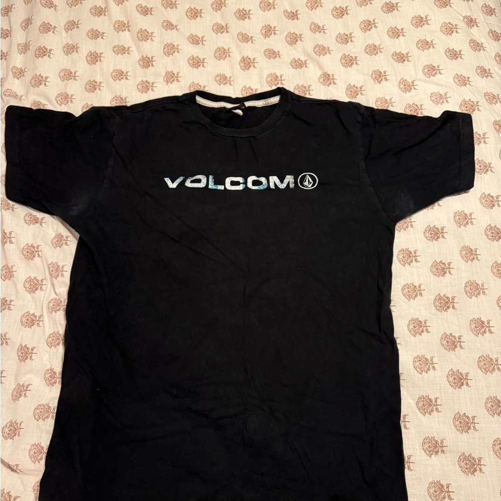 Volcom Black Tee with Graphic Design